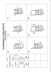 Holzregal 3 Stockwerke weiß CM68.5x40H132