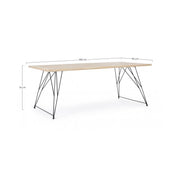 Industrial Design Table im Wood District 200x90x H76 cm