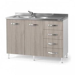 Sublavel für Cucina Olmo 2 Türen mit DX -Schubladen 120x50xh 85 cm