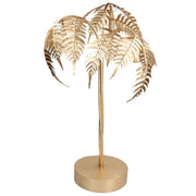 Goldene palmenhapte Lampe H80 cm