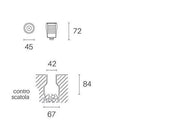 Calp.d.4.5 - 2,5W LED* 4000k Hangarstahllinie