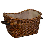 Cesta Wicker Jute Futter mit rechteckig braunem Seilgriff CM58x42H34
