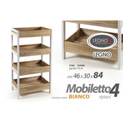 46x30xh. 80 cm Behälter 4 Regale