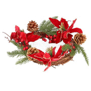 Coroncina Flowers Pigne Rot Gold rund CMø50x10