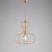 Industrielle Kronleuchter -Suspension in herzogem Gold und städtischem Gold 35x H40 cm