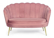2 Sitzsofa -Samteffekt Giliola Rosa Antico