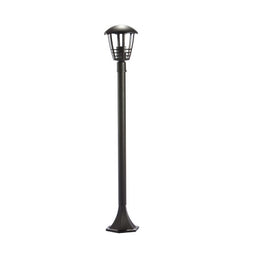 Außenlampe im schwarzen Aluminium -ETNA -Durchmesser 4 x H100 cm
