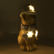 Katzenharz LED Blue Hat CM19.5x18.5H40