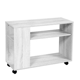 Fernsehschrank mit weißen Rädern 80 x 30 x 56 h cm cm