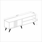 Anthrazit -Walnuss -TV 150x35x48h CM