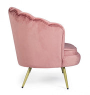 2 Sitzsofa -Samteffekt Giliola Rosa Antico
