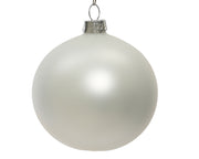 Opaco White Christmas Ball Ø 8 cm