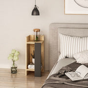 Designtisch Eos Rovere Oak Anthracit Panel 25x25x60h links