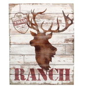 Rentierholzmalerei CM40x50x2.5