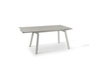 Erweiterbarer Tisch mit Stein -Top White Marble Effect 140/200x80x76H CM
