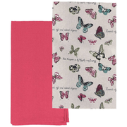 Set 2 beige Baumwoll, die 50 x 70 cm reiben