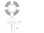 4W LED 4000K UPER Graphit Line