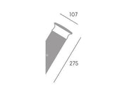 Die -cast -Aluminium -Applikation, Opal -thermoplastischer Diffusor, 9W, 920 Lumen, natürliches Licht, IP65 -Graphit