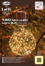 Kupferbirne 180 Micro LED H45cm