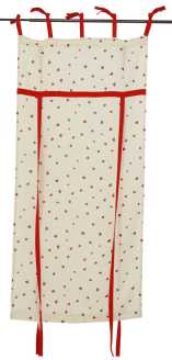 Fenstervorhang rote Herzen wieder0556 cm. 75 x 160