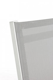 Outdoor -Stuhl in Aluminium White Grey Elin 47x57x H88 cm