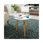 Weißer runder Tabelle 3 Fuß Kiefernholzdurchmesser 48xh.45 cm effektiv