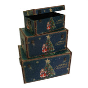 Blazing Eco-Leder 1-3 Blau rechteckiger Baum CM59X36H333