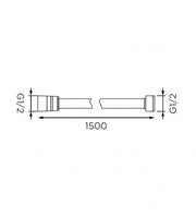 Flexible Dusche in 150 cm Stahl