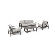 4 PCSE -Lounge -Set mit baltischen Kaffeekissen