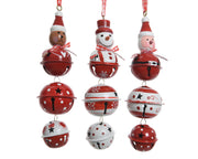 Campana Ferro Bären Schneepuppen Weihnachtsmann 3Ass H 15 Ø 4,5 cm