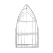 Weißes Metallregal 3 Böden CM29X12H55
