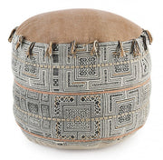 Ethnischer Stil Baumwoll Pouf Tilak Desertendurchmesser 50x H35 cm