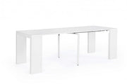 Erweiterbares weißes Designtisch -Designstil