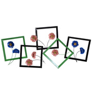 Blaue Blume Blue Metall Blumen Blumen 126 x 61 x 5,7