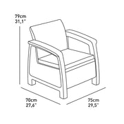 Outdoor Lounge Set Corfu Lounge Graphite Keter Farbe