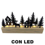 Metallbaum schwarz LED CM20X4H11