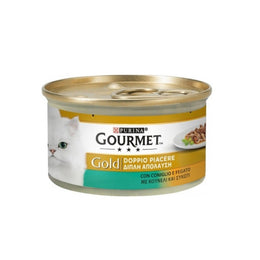 Gourmet Gold Double Pleasure mit Kaninchen und Leberpurine 85 Gramm