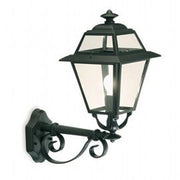 Outdoor -Lampe im sterben -cast -Aluminium mit Graphit transparenten Glaslautsprechern