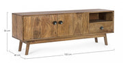 2 -door -Fernsehschrank -1 Vintage -Style -Holzschublade