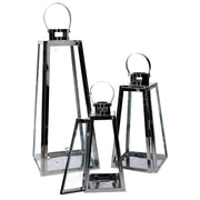 1-3 Silver Quadrat Lantern Square CM20.5x20H47