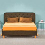 Doppelbetthydra Cappuccino Container Kopfteil mit Tasten L 170 x P 207,5 x H 114 cm