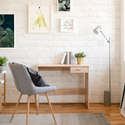 Schreibtisch mit Sonoma Rovere Schublade 89x40xh.74 cm Effez