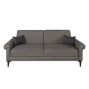 Silbera 3 -Seter -Sofa Bett mit grau brauner Effez mit Stachel versehen