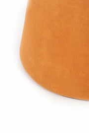 Pouf Velvet Metal Orange 46,5 x 46,5 x H 33 cm