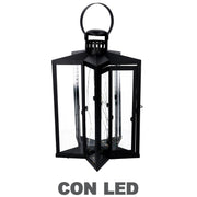 Land Metal LED Black Star CM27.5x27.5H42-48