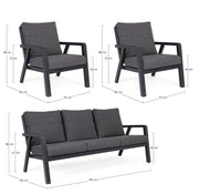 Truman Anthracite Garden Wohnzimmer Set