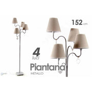Moderne Lampenplan 4 Lichter Tortora 152 cm Shabby -Stil