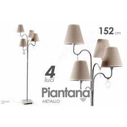 Moderne Lampenplan 4 Lichter Tortora 152 cm Shabby -Stil