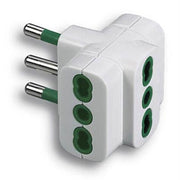 Triple -Adapter 16A 16A Bipasso Fme White 2p+T.