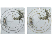 2 -Column -Eisenfigur montiertes H 1 Ø 50 cm